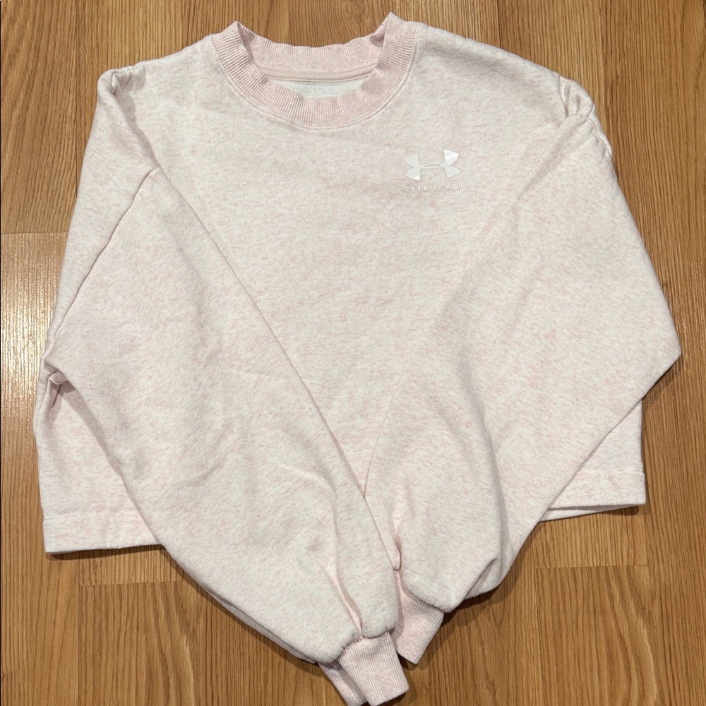 Under Armour Women's Light Pink Crew Neck Sweater